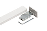 Justerbar metal sarg skinne, Max 100 cm, Hvid
