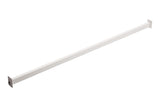 Justerbar metal sarg skinne, Max 100 cm, Hvid